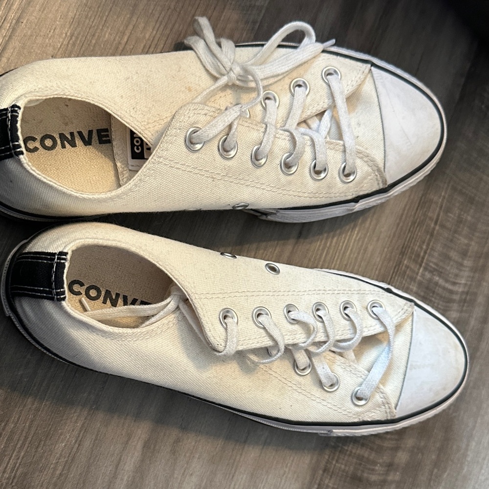 Converse Off-White Canvas Sneakers